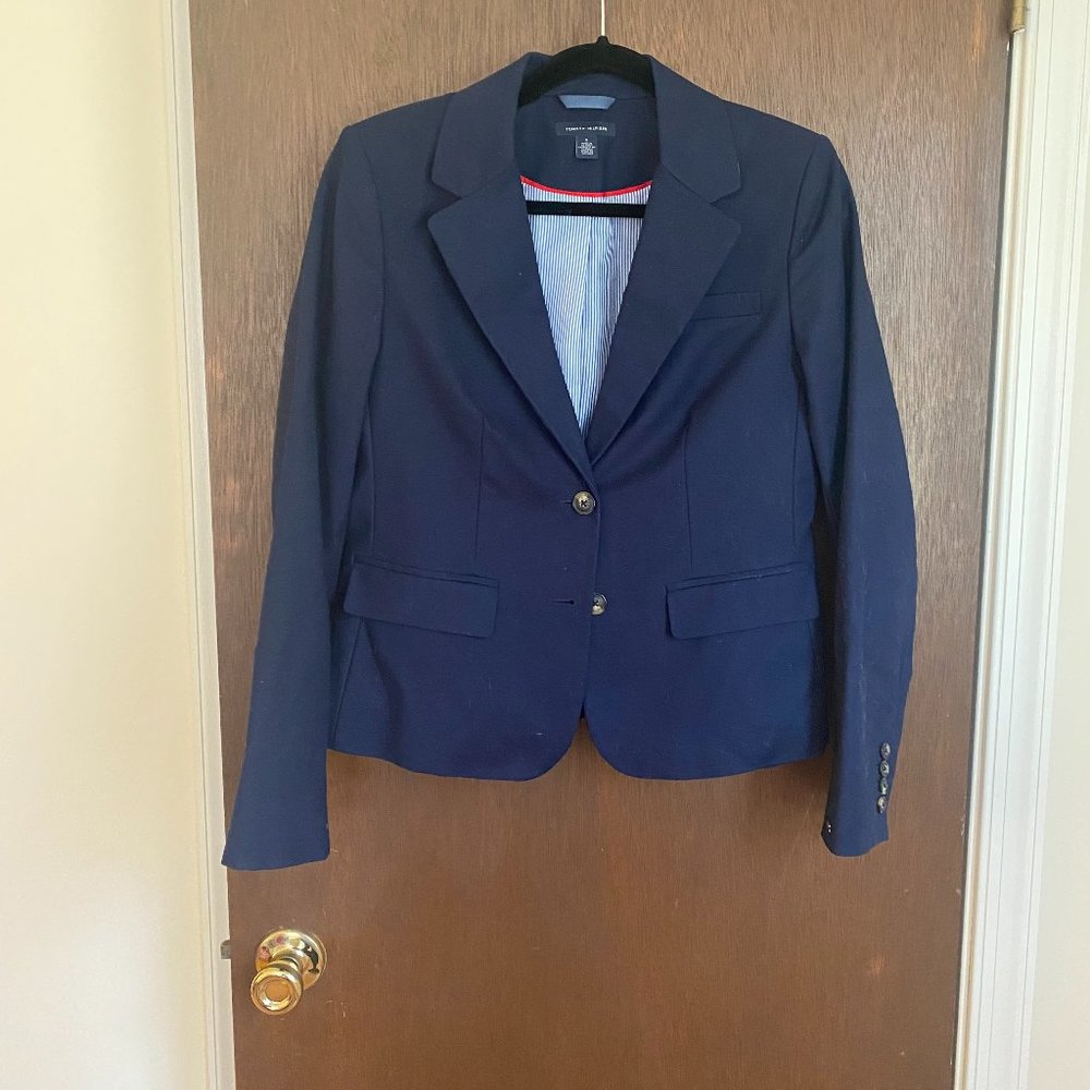 Tommy Hilfiger Women's Navy Tailored Blazer